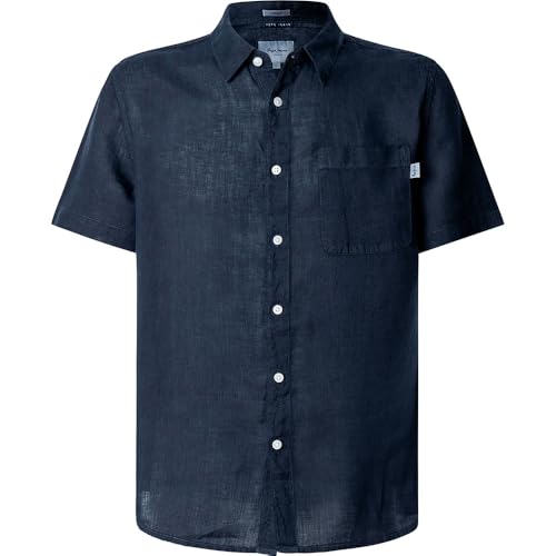 Pepe Jeans Amaro Chemise, Bleu, M Homme