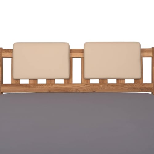 Staboos 2er Set Leder Polsterkissen, Steckkissen für Bettkopfteil zum...