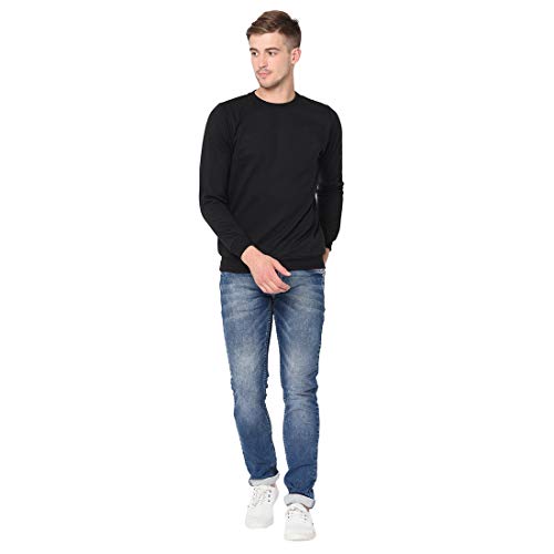 Image of Rigo Fleece Printed Round Neck Sweatshirt for Men | Full Sleeves Sweatshirt for Men | Casual Wear & Stylish Sweatshirts for Men