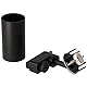 EDO 1-Phasen-Strahler MALGA T System SEVA Dreh- und Schwenkbarer Schienen-Strahler LED Spot Deckenstrahler Deckenleuchte Schienensystem Innenbeleuchtung 1P-Lampe GU10 Schwarz