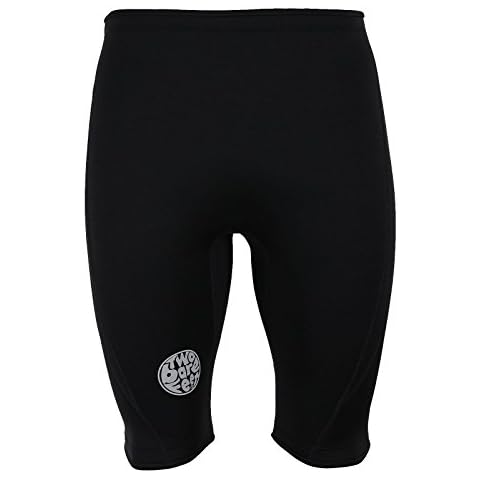 Two Bare Feet Mens HERITAGE 3mm Wetsuit Shorts Surf Neoprene Water Sport Shorts (Black, L) Cover