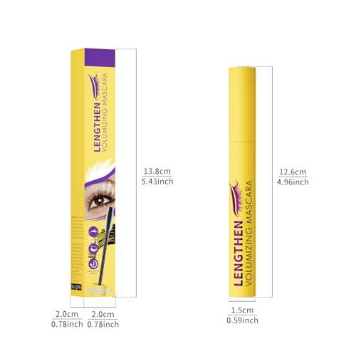 Marrón Máscara de Pestañas Waterproof, Rimel Pestañas Volumen y Largura, Mascara Pestañas Larga Duración, Alarga y Aumenta el Volumen de las Pestañas, Resistente al Agua y al Sudor (Marrón) - imagen 8