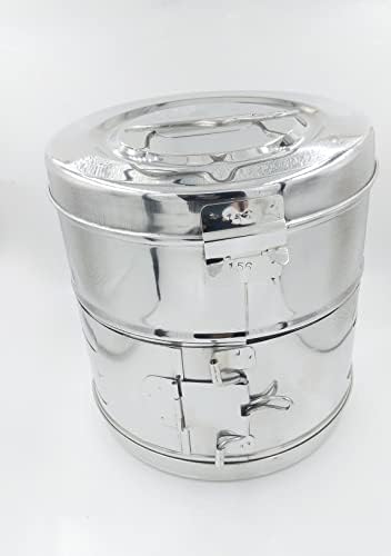 "HCG Health Cure Generation – Detailed Usage and Sterilization Directions for Surgical Drums | User Manual: Safe Use, Cleaning, and Autoclaving Instructions for Surgical Instrument Drums( 8x8 Inches)(Silver, Pack of 1)