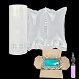 LIWNYRK Air Pillows for Shipping with Pump 200 Count Air Bags for Packaging 3.5' X 7.8' Inflatable Packing...