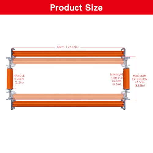 Image of Couple Embroidery Art Embroidery Clip Frame Cross Stitch 4 Slot Presser Heavy Duty Embroidery Bandage Embroidery Frame Needlepoint Frame Embroidery Scroll Frame Embroidery Frames (Orange)