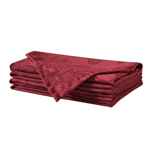 Newbridge Barcelona Damask Napkins (Burgundy)