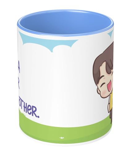 Image of NH10 Designs Raksha Bandhan Gifts Printed Mug with Keychain Best Rakhi Combo Gift for Brother & Sister Rakshabandhan Return Gifts for Sister White 350ml Coffee Mug(Pack of 5)(Combo Set)(RMCKRCG804)