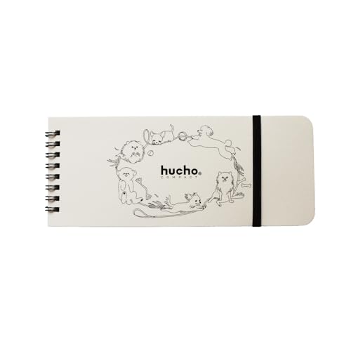 chocotto 封筒貯金 hucho 《コンパクト》 封筒12枚 窓付き ゴムバンド付き 横20.5cm縦8.5cm 貯金箱 お札 貯金 袋分け お金 仕分け つみたて おもしろ雑貨 旅行貯金 貯金封筒 新札【愛犬】