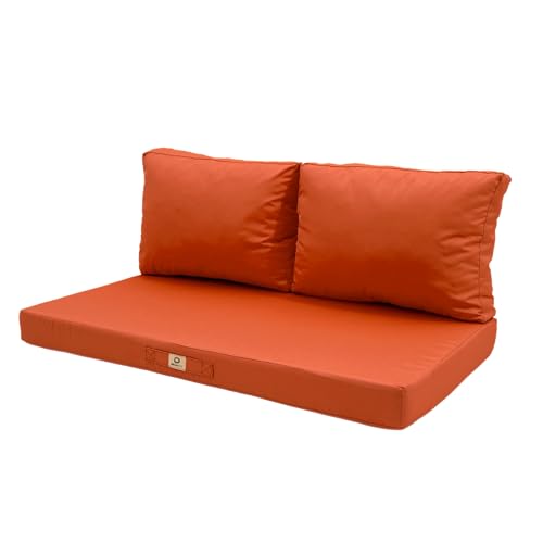 deco arts Coussins pour Salon de Jardin Déhoussable - Coussins extérieur - 120x60 cm - Coussin de Remplacement pour Fauteuil, Banc & Chaise d'extérieur - Imperméable...