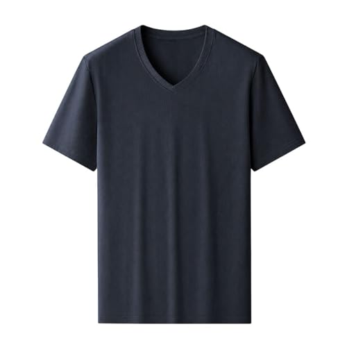 T-shirt manches courtes homme en soie glacée extensible pour coupe ample