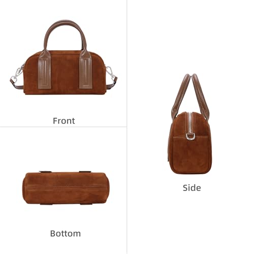 Iswee Suede Bag Designer Crossbody Bags for Women Small Shoulder Purse Ladies Handbags Travel Work Bag4