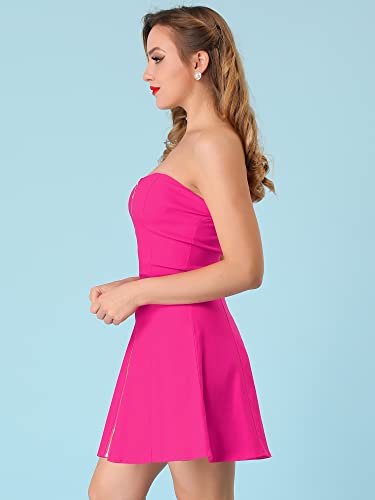 Image of Allegra K Women's Sexy Strapless Party Dress Sweetheart Neck Sleeveless Mini Tube Top Dresses