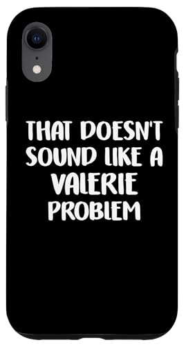VALERIE Personalized Cute Flower Girls VALERIE Name X}zP[X iPhone XR p