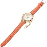 Alipis Reloj de Pulsera para Mujer Correa Naranja, Diseño Elegante y Ajustable, Adecuado para Citas y Uso Diario