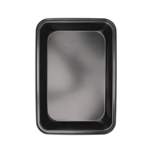 JECOMPRIS Molde para Bizcocho Rectangular Antiadherente de Acero al Carbono Bandeja Profunda para Repostería y Barbacoa Resistente y Fácil de Limpiar Mediano para Horno y Cocina Diaria