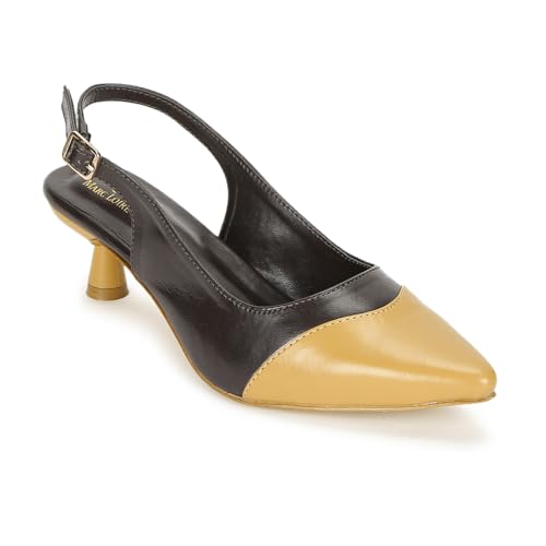 Image of Marc Loire Women Solid Pointed Toe Pump Shoes with Stilettoes Heels for Parties and Formal Occasions