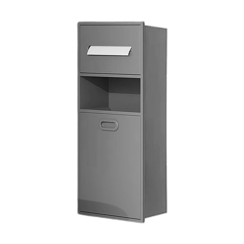 Étagère double couche en acier inoxydable pour rangement de douche Nizer 20x50x14cm