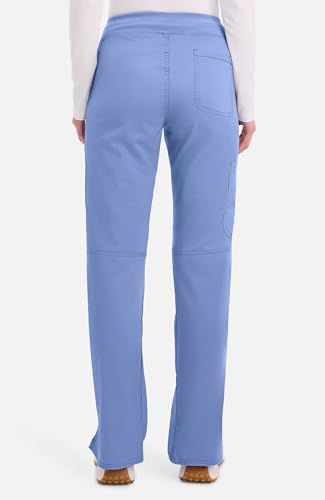 Image of Cherokee Women Scrub Pant with Straight Leg Pull-on Pant Medical Bottom with 4 Pocket & 2-Way Stretch Fabric - WW110