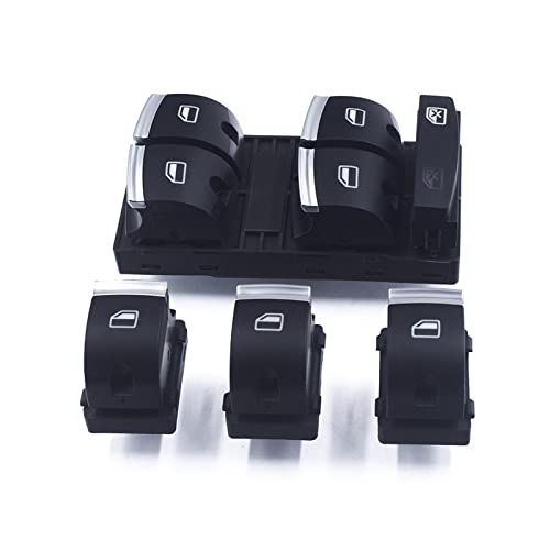 Commutateur de fenêtre bouton lève-vitre Audi A3 8P A6 C6 Q7 commande principale chrome 4F0959851H