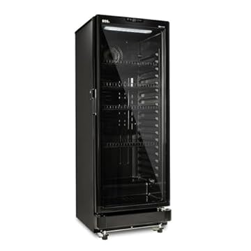 Refrigerador Expositor Vertical Eos 231 Litros Eco Gelo Digital All Black Eev210p 220v