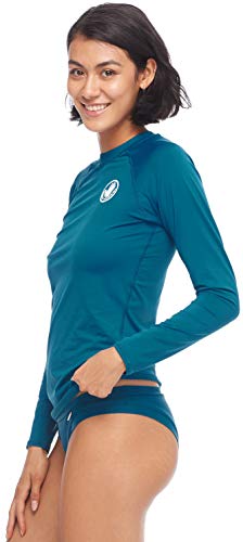Image of Body Glove Women's Smoothies Sleek Solid Long Sleeve Rashguard with UPF 50+