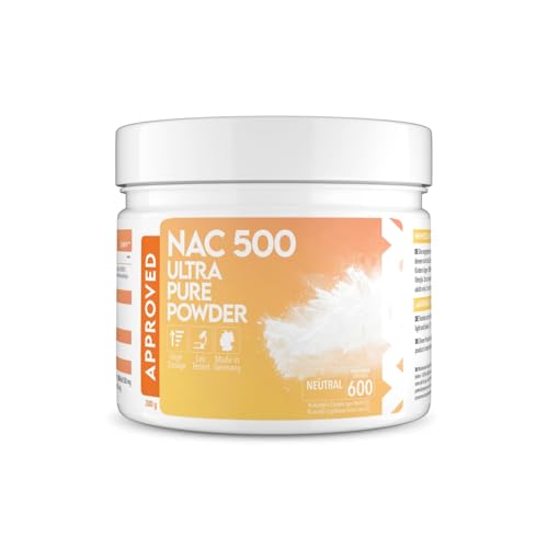 WFN Approved NAC - N-Acetil-L-Cisteína - 300g Polvo - Sabor Neutro - Altamente dosificado, Vegano, sin aditivos - Producido y Probado en Alemania