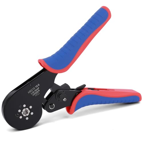 Crimpzange,Aderendhülsenzange 0,08–16 mm²,Kabelschuhzange Crimpzange mit Ratschenfunktion 30–5 AWG,Selbsteinstellende Crimpzange für Aderendhülsen Kabelverbinder aus Kohlenstoffstahl Crimpzange,Aderendhülsenzange 0,08–16 mm²,Kabelschuhzange Crimpzange mit Ratschenfunktion 30–5 AWG,Selbsteinstellende Crimpzange für Aderendhülsen Kabelverbinder aus Kohlenstoffstahl