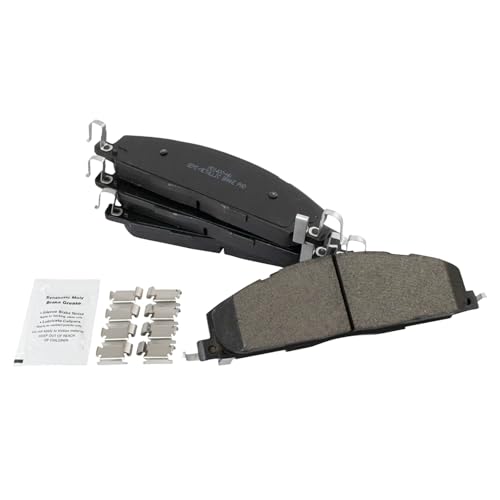 Image of TRQ Rear Brake Pad & Rotor Kit, with Chemical Kit Semi-Metallic Compatible with 2009-2010 Dodge Ram 2500, 3500 2012 Ram 1500 2011-2018 2500 3500