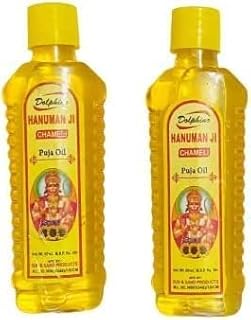 Chameli Ka Tel Hanuman Ji Chola Chameli Jasmine Tel Chameli Tel | Bajrangbali Maruti Pavanputra Pooja with Hanuman Ji Sindoor (Pack of 2)