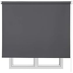 Estor 180 X 250 Estores Basic 15947 - Estor Opaco, Gris Oscuro, 180 x 250 cm, 1 Unidad