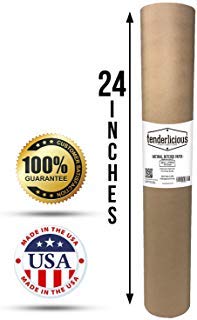ONOW Butcher Paper Roll - Food Wrapping Paper for Beef Briskets - USA Made - All Natural Approved Food Grade BBQ Meat Smoking Paper - Unbleached Unwaxed Uncoated Sheet (Brown, 24)