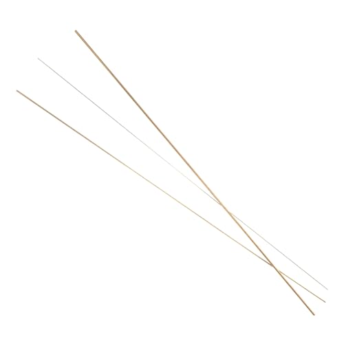 NAMOARLY Brass Rods 3pcs Brass Round Rods 6mm Diameter Multi-Purpose for Craft Projects