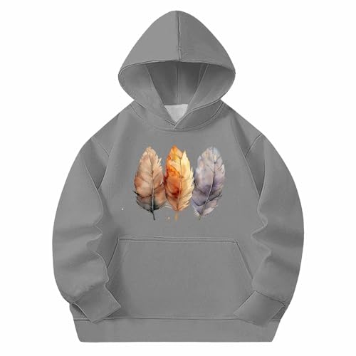 Girls Oversized Crewneck Sweatshirts Kids Fashion Fleece Drop Shoulder Pullover Long Sleeve Hoodies 5-14 Years3