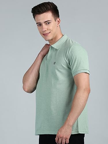 Image of Lux Cozi Men Cotton Solid Regular Fit Polo Shirt