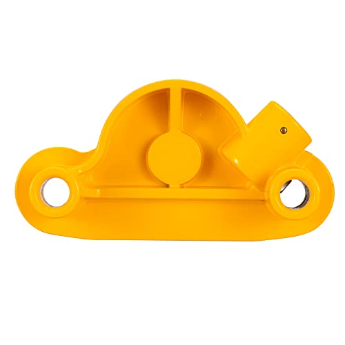 Topshine Trailer Hitch Lock Universal Ball Tow Coupler Security Lock Anti-Theft Fits 1-7/8", 2", And 2-5/16" Couplers, Heavy Duty Steel For Towing Trailers Caravans, Yellow #TOP4