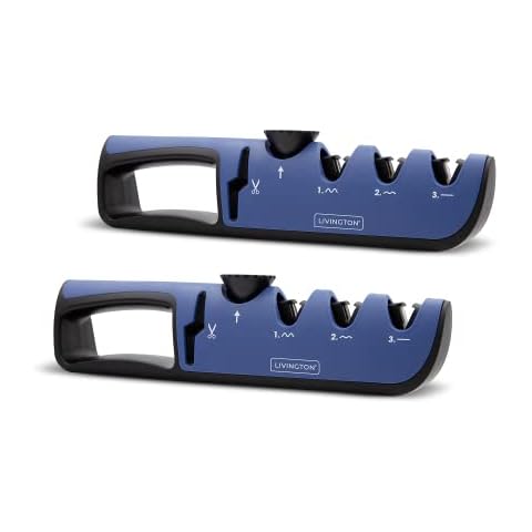 Livington Blade Star Doppelpack - 3-in-1 Messerschärfer - Profi-Messerschärfer - Individuell verstellbar Cover