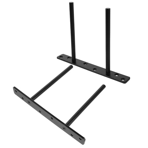 WHAMVOX 2piezas Soportes Ocultos para Estantes Flotantes Negros Herrajes Invisibles para Estanterías de Pared Soportes Resistentes para Baldas Cocina y Dormitorio