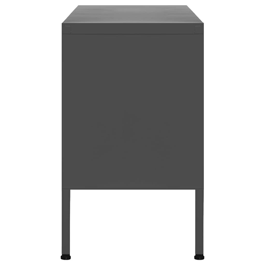 vidaXL Mobile TV Antracite 105x35x50 cm in Acciaio