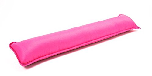 Plain Fabric Draught Excluder Decorative Simple Door or Window Draft Guard, Energy Saver. (Pink) — image 1
