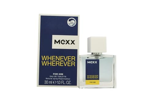 Mexx Wherever Eau de Toilette Spray para Hombre, 30 ml