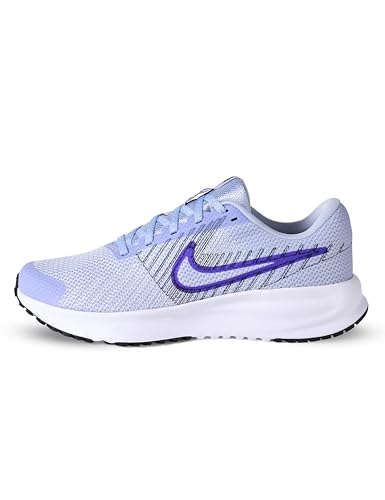 Nike Women's Run Defy Sneaker, Ghost/Court Purple/Black/White, 7
