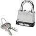 General Security Laminated Steel Padlock with Bumper and Two Keys - Keyed Differently