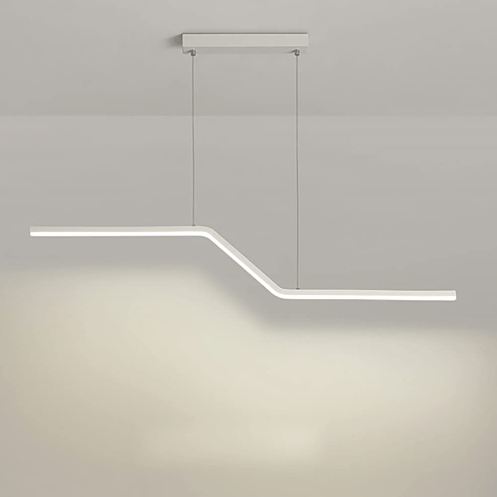 Lámpara colgante de comedor LED lineal para iluminar mesas largas eficazmente