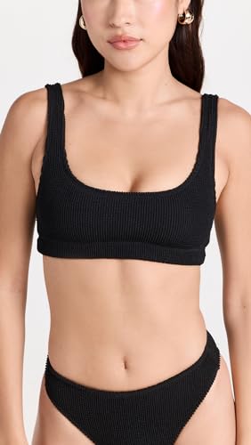 Good American Women's Always Fits Scoop Bikini Top, Black001, XXS-XS2