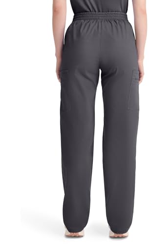 Image of Dickies EDS Signature Scrubs for Women, Elastic Waist Pull-On Cargo Pants for Women in Soft Brushed Poplin - 86106