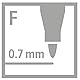 STABILO - Filzstift - Trio A-Z - 24er Pack - mit 24 verschiedenen Farben