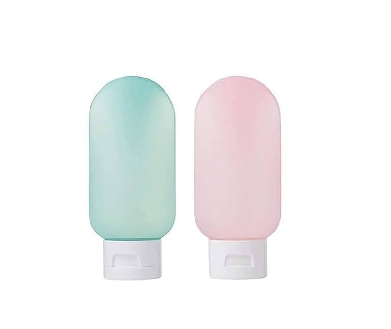 MAPPERZ 2pcs Shampoo Bottles, Portable Leakproof, Travel Size Small Bottle For Body Lotion, Conditioner, Face Wash, Hand Wash, Hair Oil Multipurpose Use Mini Empty Bottles (60ml) Multicolour-picture-35