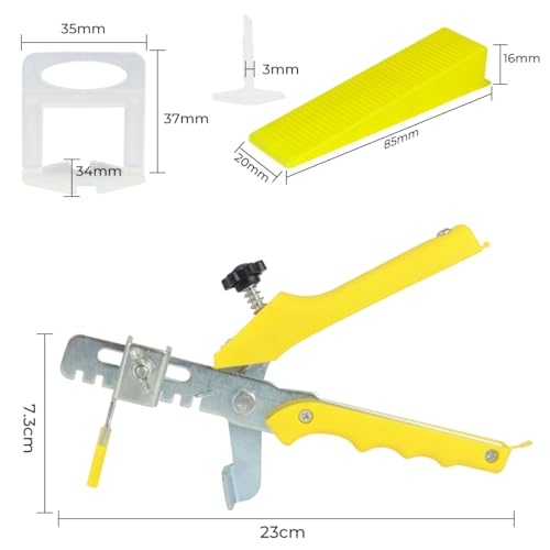 Alicate y calzos de nivelación de baldosas para evitar cejas en azulejos de 3 a 12 mm 3