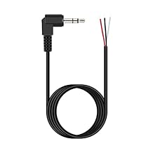 Fancasee 6FT 3.5mm 1/8" to Speaker Wire TRS Stereo Right Angle Male Plug to Bare Wire Pigtail 3.5mm Jack Connector Adapter Repair Audio Cable for Speaker Headphone Headset Earphone