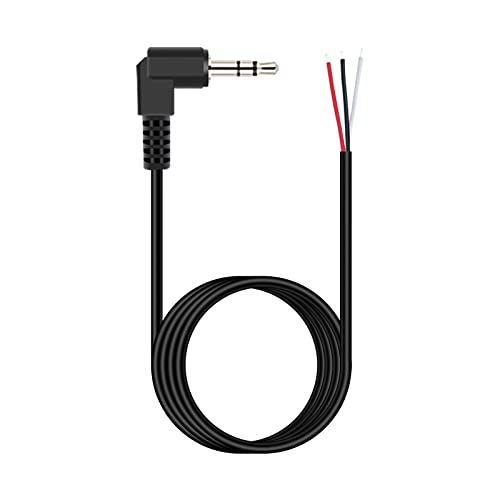 Cable adaptador 3.5mm ángulo recto 6 pies miniatura 1